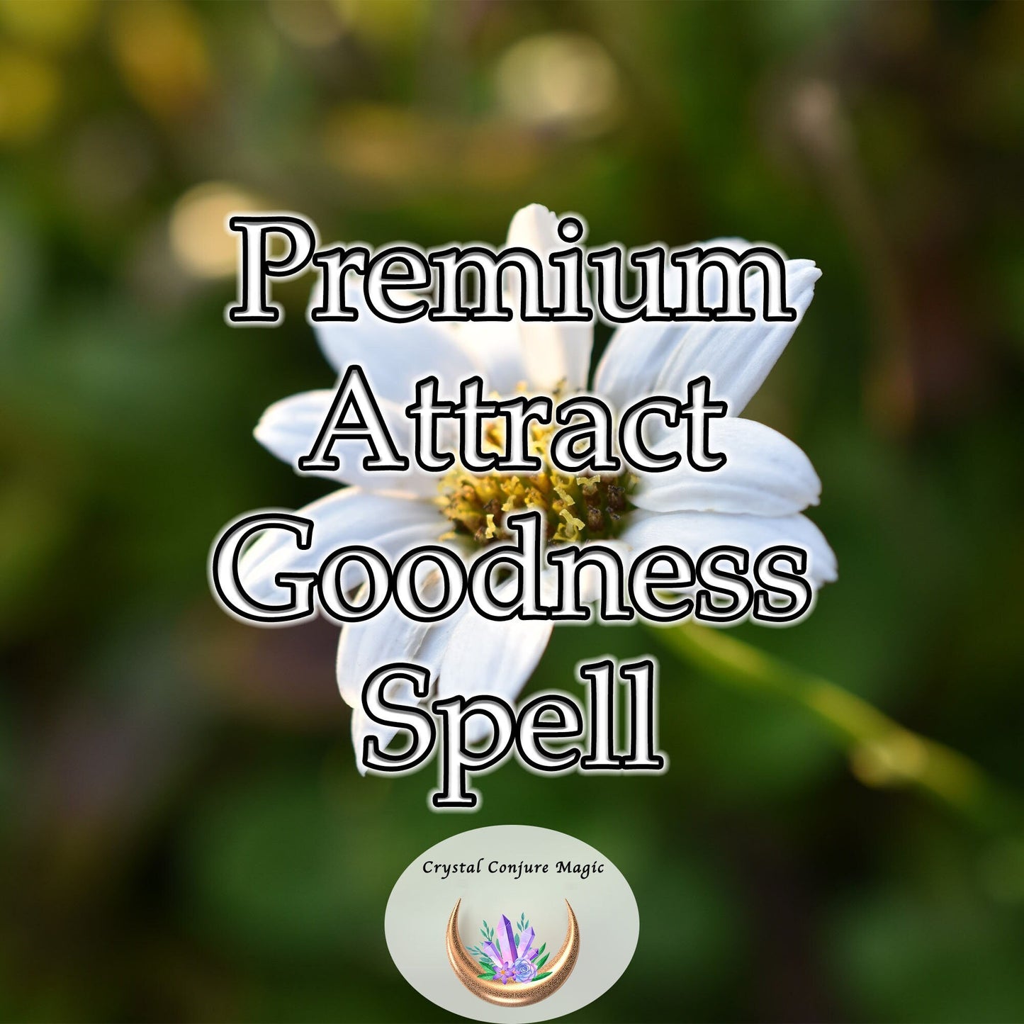 Premium Attract Goodness Spell -a tantalizing allure of positivity that naturally draws in serendipity, progress, and accomplishment.