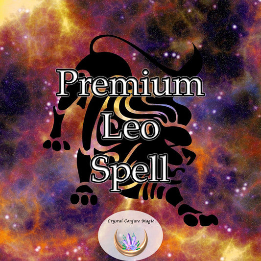 Premium Leo Spell - empower the ambiance of your charismatic personality and get a FREE Celestial Compass Weekly Horoscope.