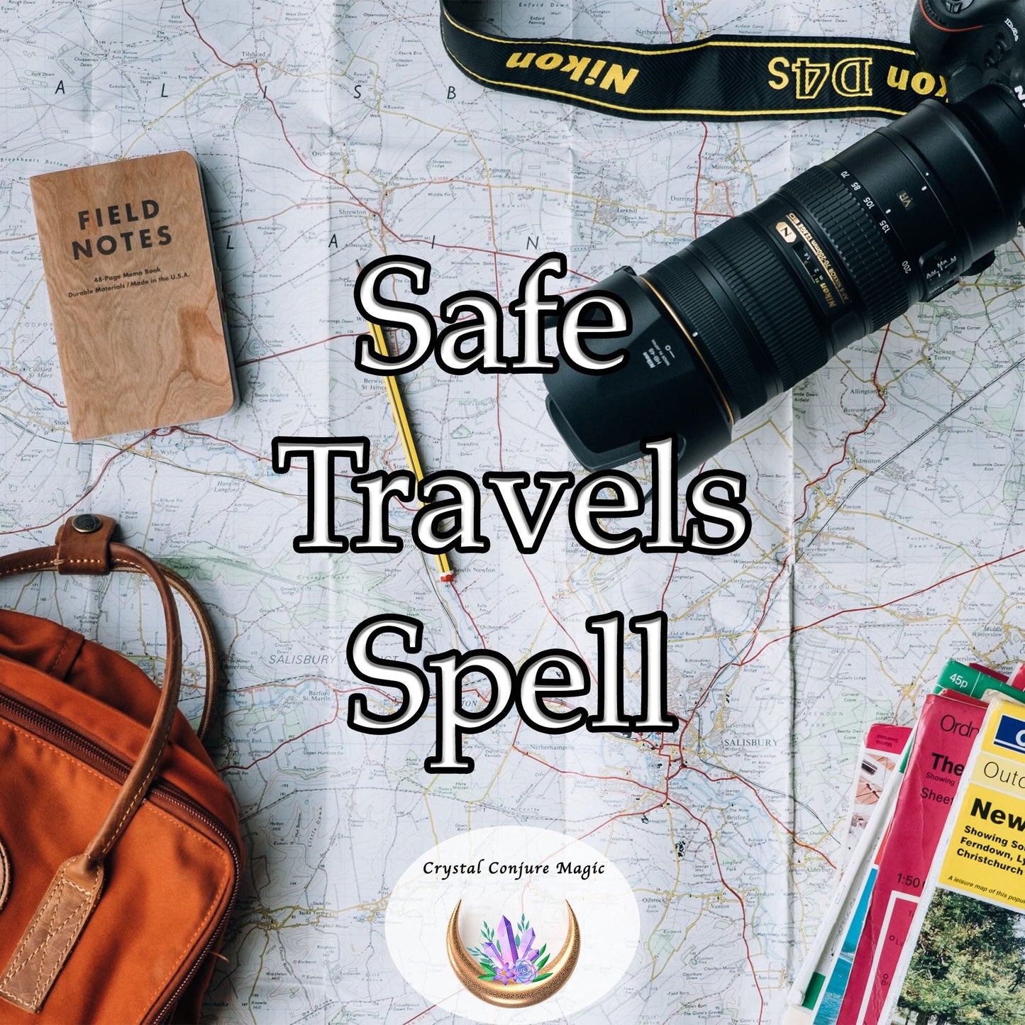 Safe Travels Spell - Protect against evil, obstacles, and difficulties and dangers on your trip, be safe and happy traveling