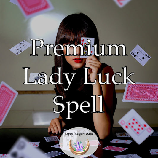 Premium Lady Luck Spell - Bring the lady of magic and winning to your side as you take on the world. Tilt the odds in your favor now.