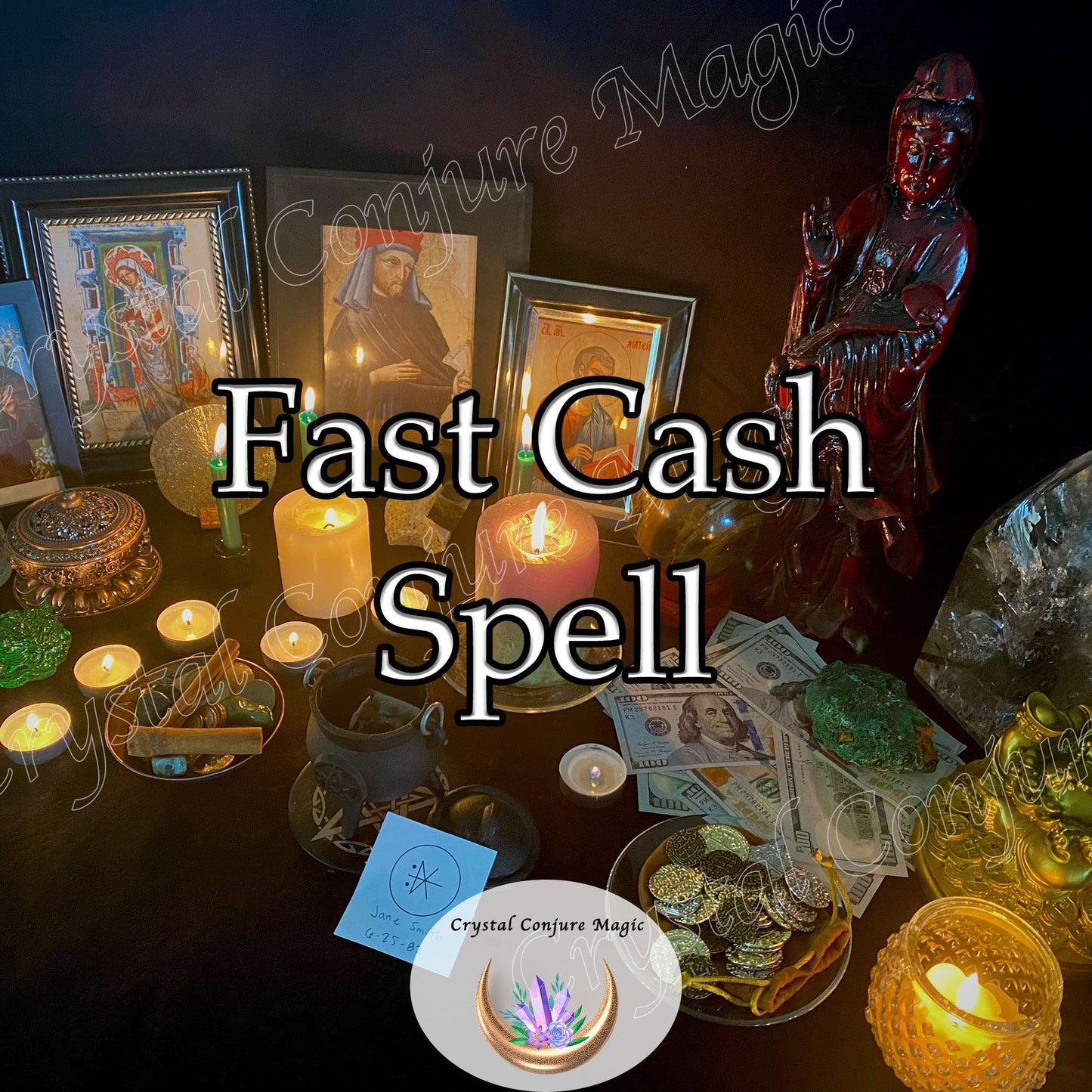 Fast Cash Quickie Spell - Instant Fortune, Business & Career, Get Rich, Save Cash, Manifest Financial Freedom, Peace of Mind, Live Well