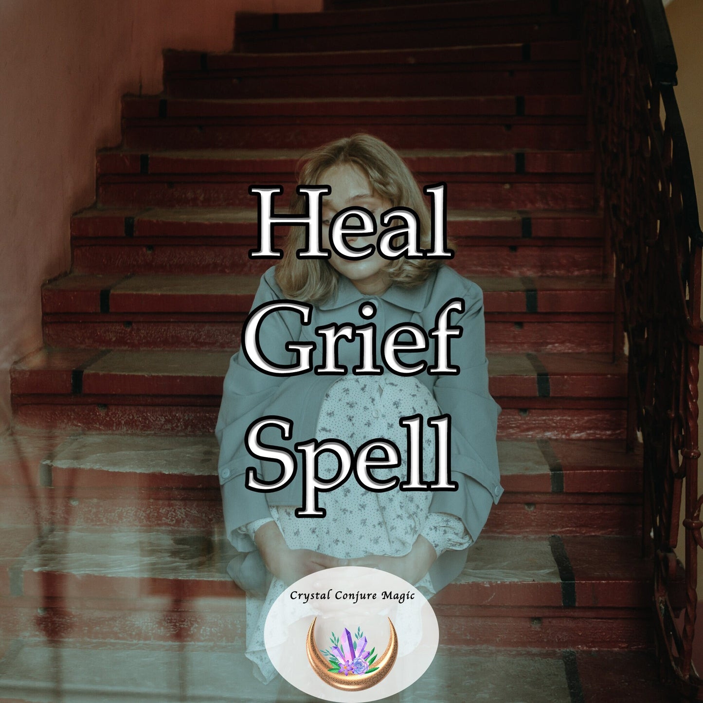 Heal Grief Spell -   effectively dissolves the layers of sorrow, revealing an aura of tranquility and serenity.