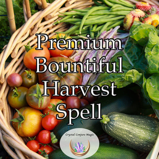 Premium Bountiful Harvest Spell - a powerful primal promise connecting you with the ancient and mystical forces of nature.