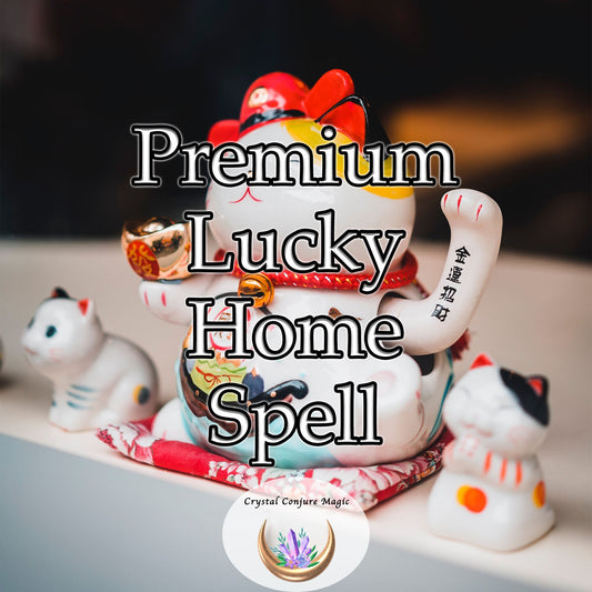 Premium Lucky Home Spell Your life becomes a symphony of delightful happenstances, spontaneous joys, and uncanny luck.