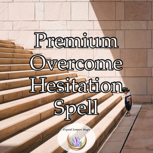 Premium Overcome Hesitation Spell . It dissipates the fog of indecision, revealing the path to your desires with crystal clear precision.