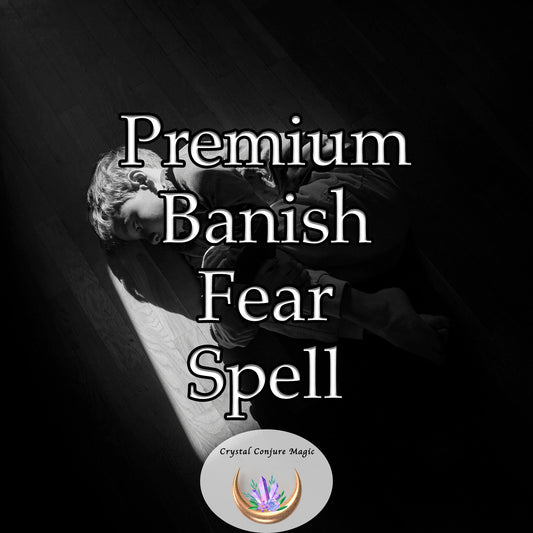 Premium Banish Fear Spell - A doorway to your untapped potential held back for years by your phobias.