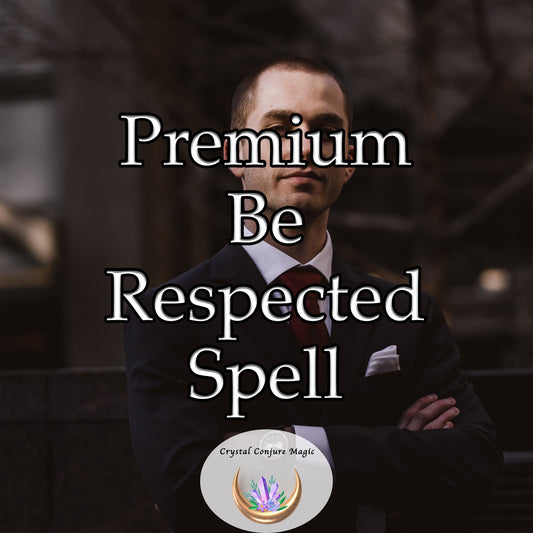 Premium  Be Respected Spell  - this spell manifests a powerful force field of recognition that's impossible to ignore.